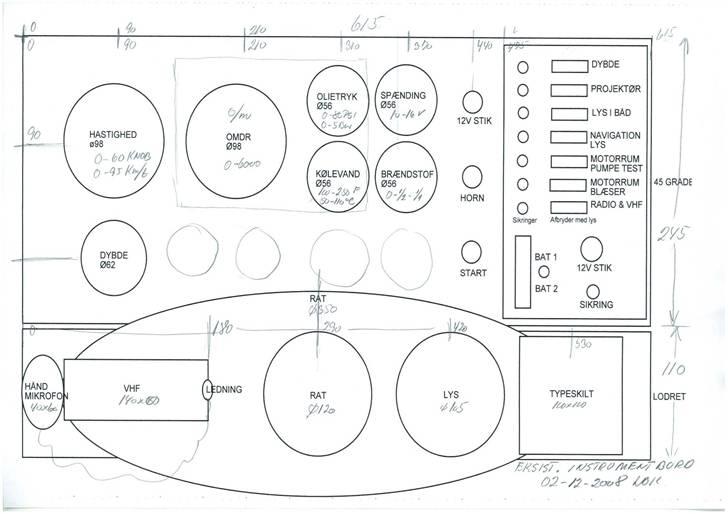 Nyt design på instrumentbord - Eksisterende instrumentplade billede 3