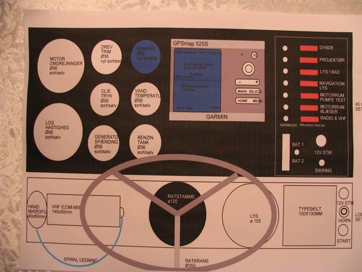Nyt design på instrumentbord - Nyt forslag 21-12-08 til instrumentbord? Er det bedre??
Eller skal el-panelet også ombygges??? Ikke helt tilfreds med det.
 billede 1