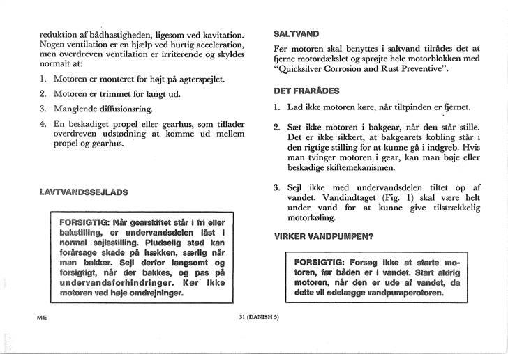 Mercury 35/45/50/60 instruktionsbog (dur også til 80/90 HK) billede 33