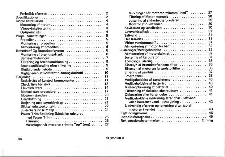 Mercury 35/45/50/60 instruktionsbog (dur også til 80/90 HK) billede 52