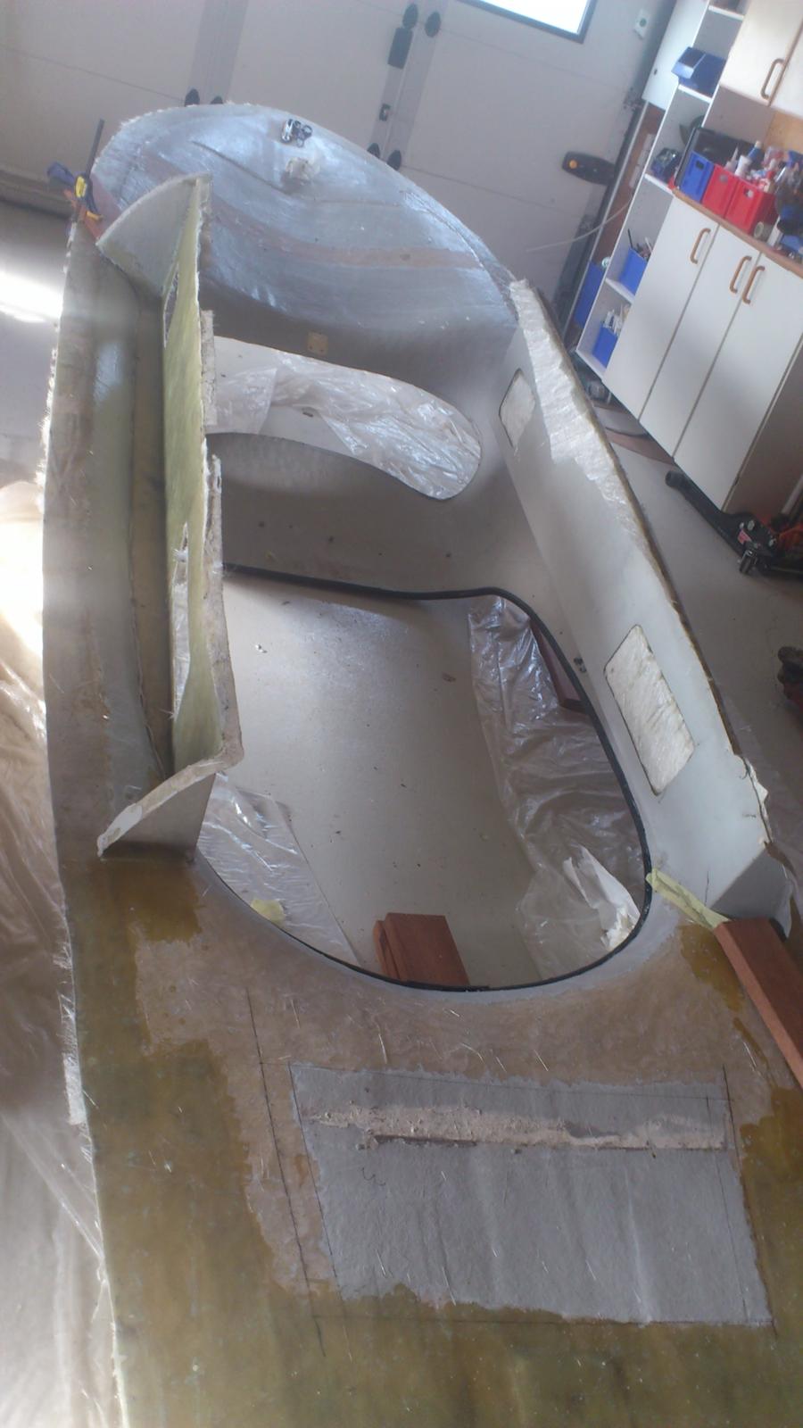 Mopa renovering - Overdelen slebet indvendig. billede 12