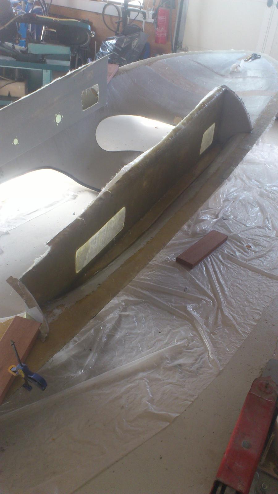 Mopa renovering - Støbe sideskotter fast. billede 13