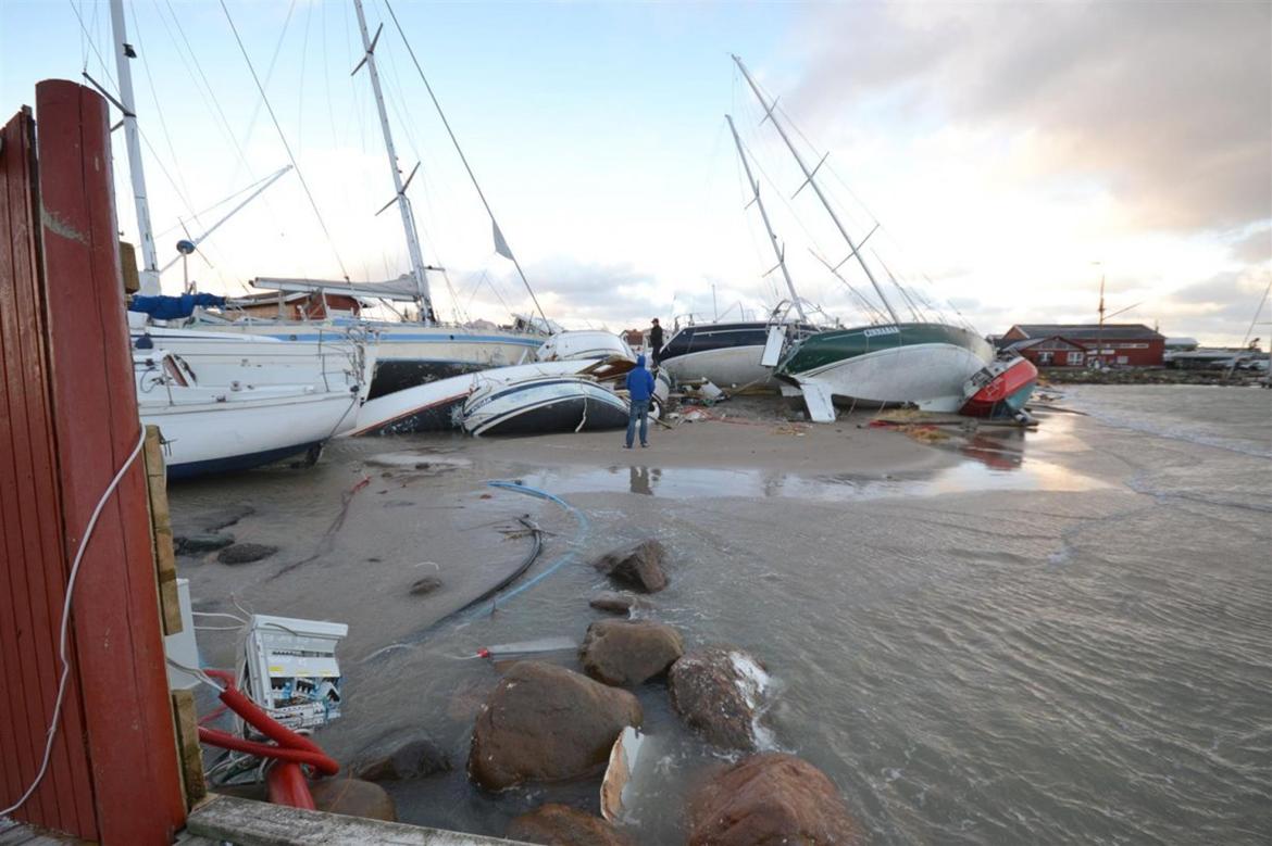 Gilleleje havn efter stormen BODIL :( billede 17