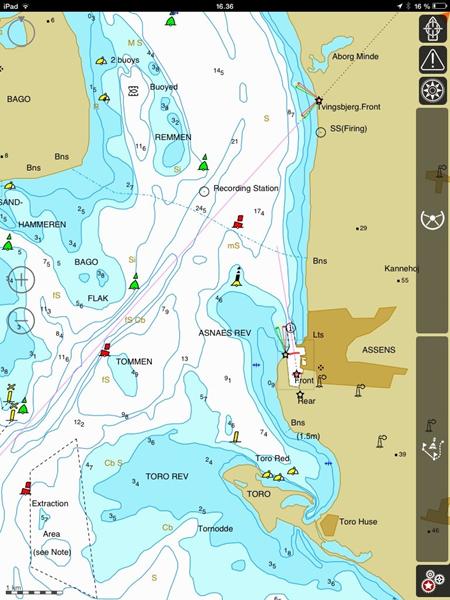 Isailor navigation til iPhone og iPad "support hjælp"
