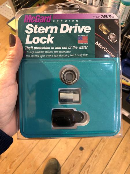 Stern drive lock