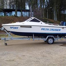 Glasfiberbåd delta 17 dc