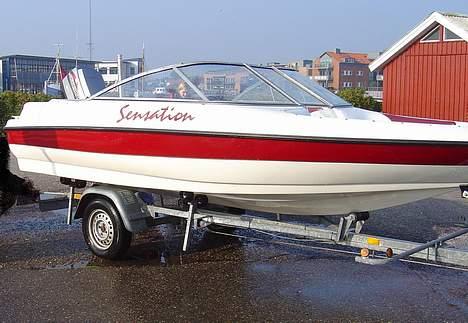 Sensation 1600 BR - SOLGT - Efter første tur på vandet med den - September Ringkøbing havn billede 1