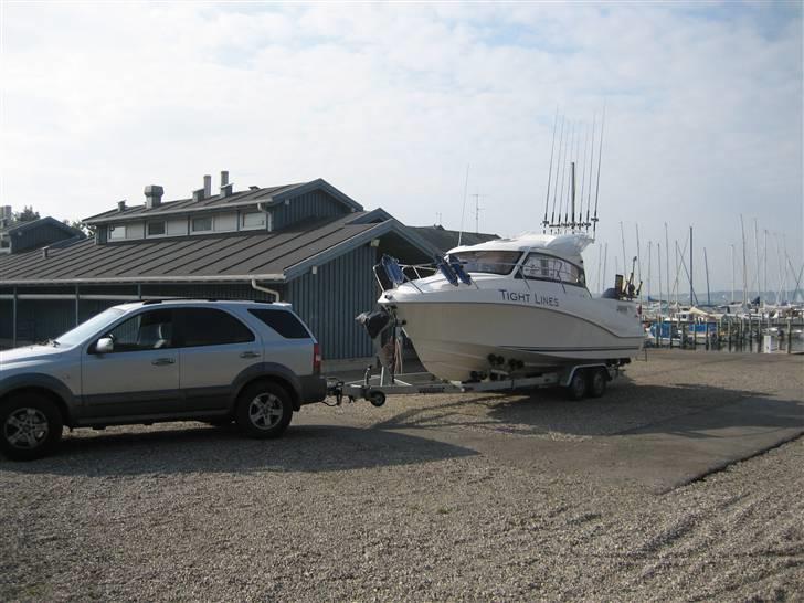 Ørnvik 640 Weekend - Båd med trækdyr foran - den spules inden vi kører hjem. billede 7