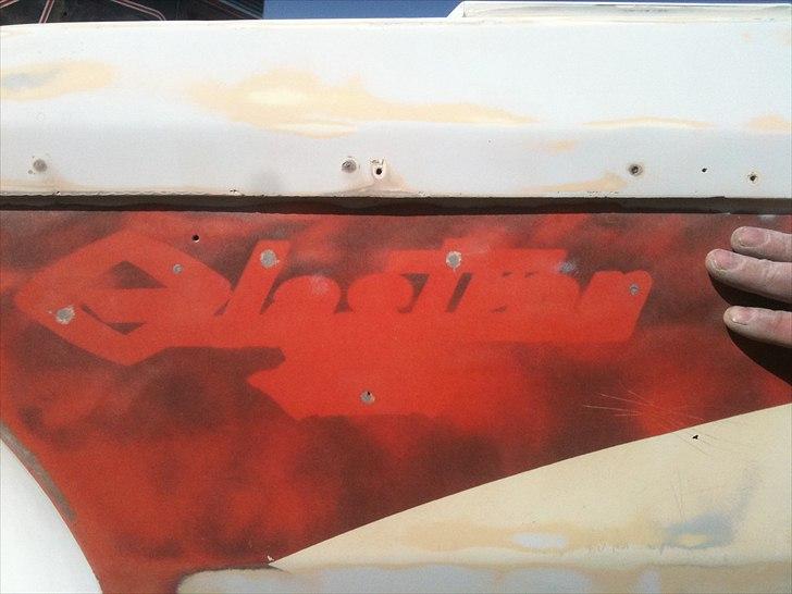 Glastron Sx 17 - Det originale logo samt røde farve... Faktisk er logoet det eneste som kan spore ind på årgang, da det kun blev brugt fra 1967-69 billede 8