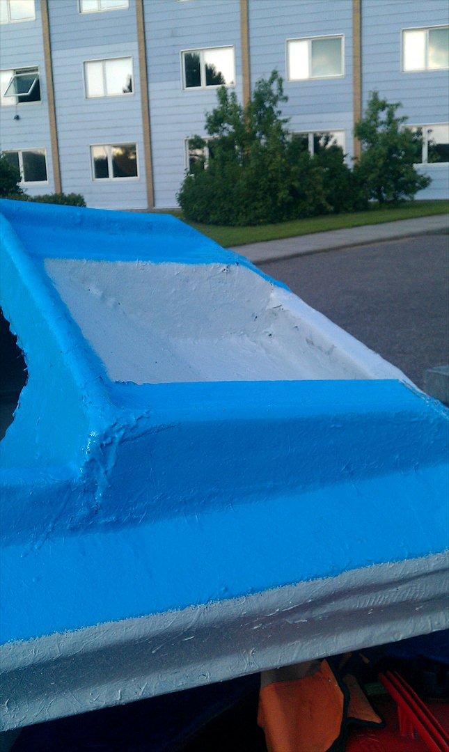 Glasfiberbåd Almarine Spitfire / Amerikansk Racerbåd - Næsten færdig med at male og give gelcoat billede 10