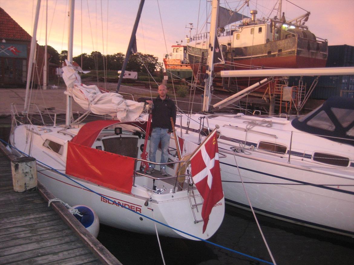 Scampi 30 - Taget i Grenaa efter først sejltur i båden billede 1