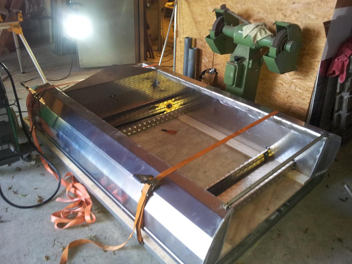 Alu-Ketch alu ponton båd billede 9