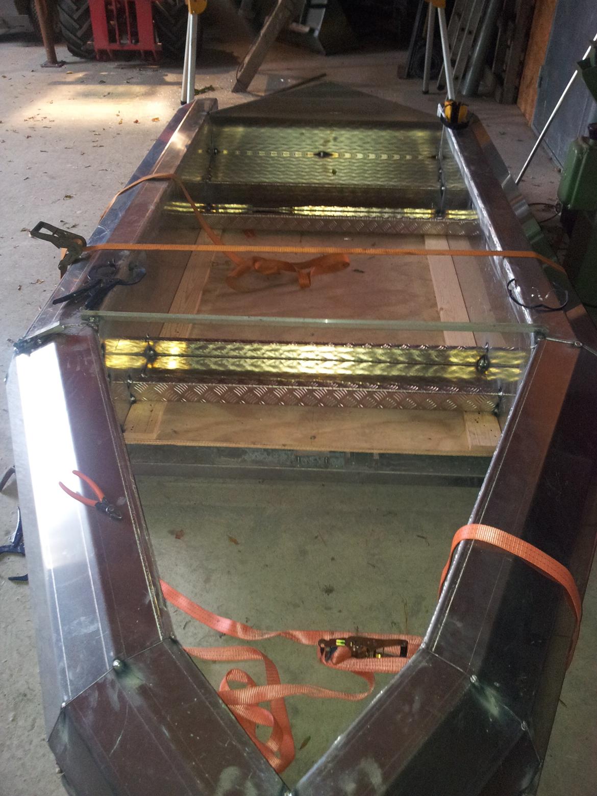 Alu-Ketch alu ponton båd billede 14