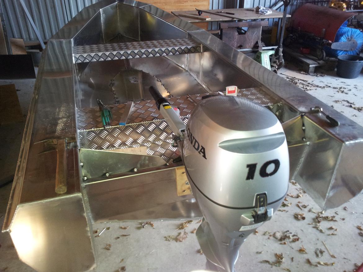 Alu-Ketch alu ponton båd billede 32