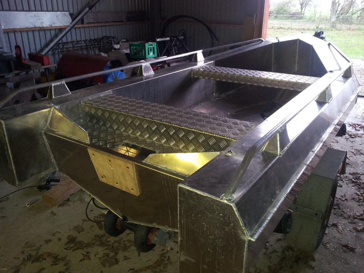 Alu-Ketch alu ponton båd billede 46