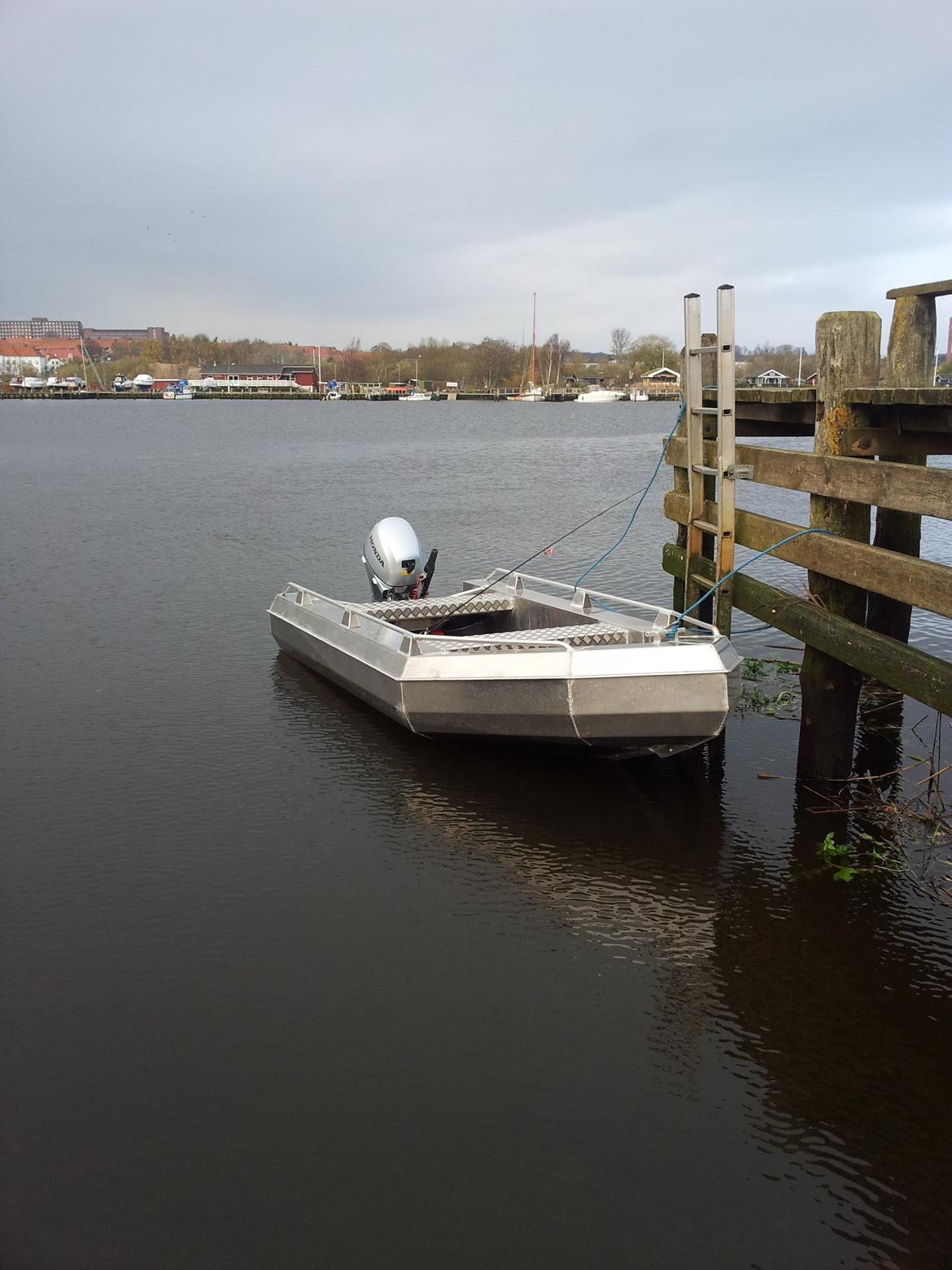 Alu-Ketch alu ponton båd billede 1