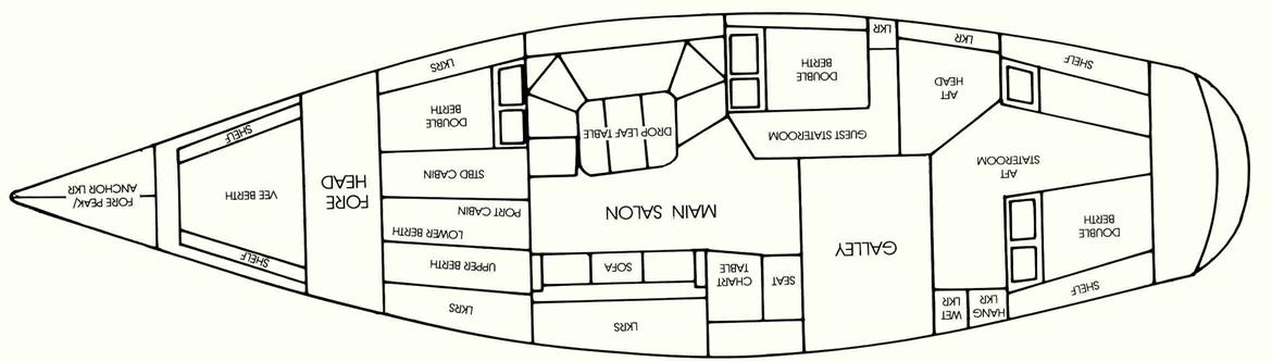 Swan Diana 56 (Swan kopi) - Plantegning billede 3