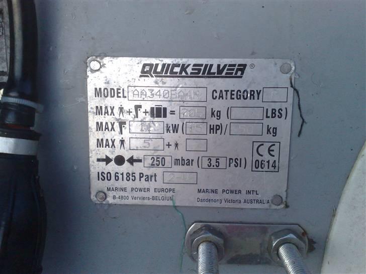 Quicksilver AIR DECK 340 - Nye billeder pr. 11/5 billede 14