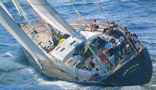 Sea Ray 190 Sport - Min gamle arbejdsplads. 115 fods sloop Arrayan II. Styrmand/maskinist i 3 år midt i 90erne.  billede 7