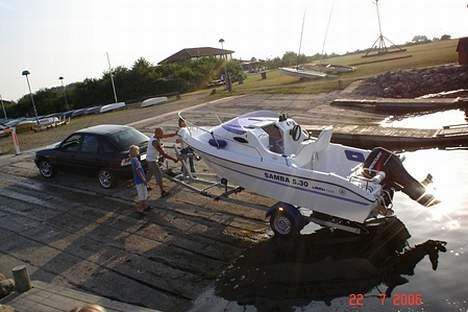 Samba 530(solgt) - svært ved at trække båden op.....har købt en pajero....bedre... billede 5