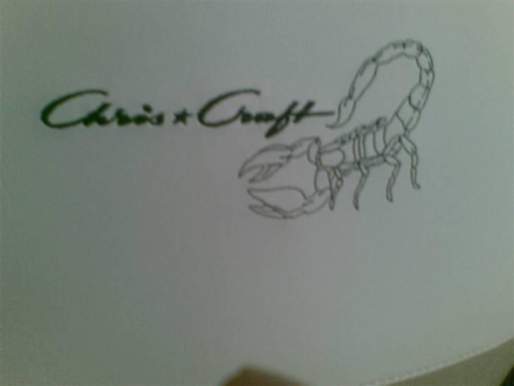 Chris Craft 21 Scorpion Cuddy - Broderingen på sæderne - og den kommer også på sofaen !  MUUUUMS !! billede 10