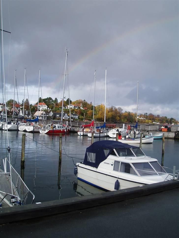 Skagerrak , Skagerak 21 - Sletten havn efterår 08´  med fin regnbue i baggrunden :) billede 7