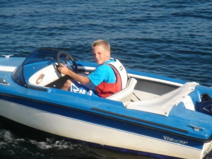 X Vieser blå speedbåd SOLGT billede 6