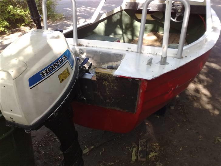 Nordeck Fjord Jolle - Honda 7,5HP på den nye hæk billede 3