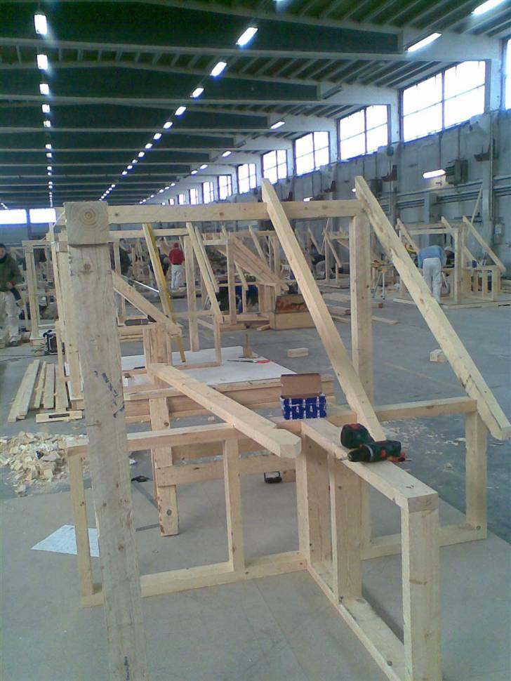 Min svende prøve - De første spær placeres billede 1