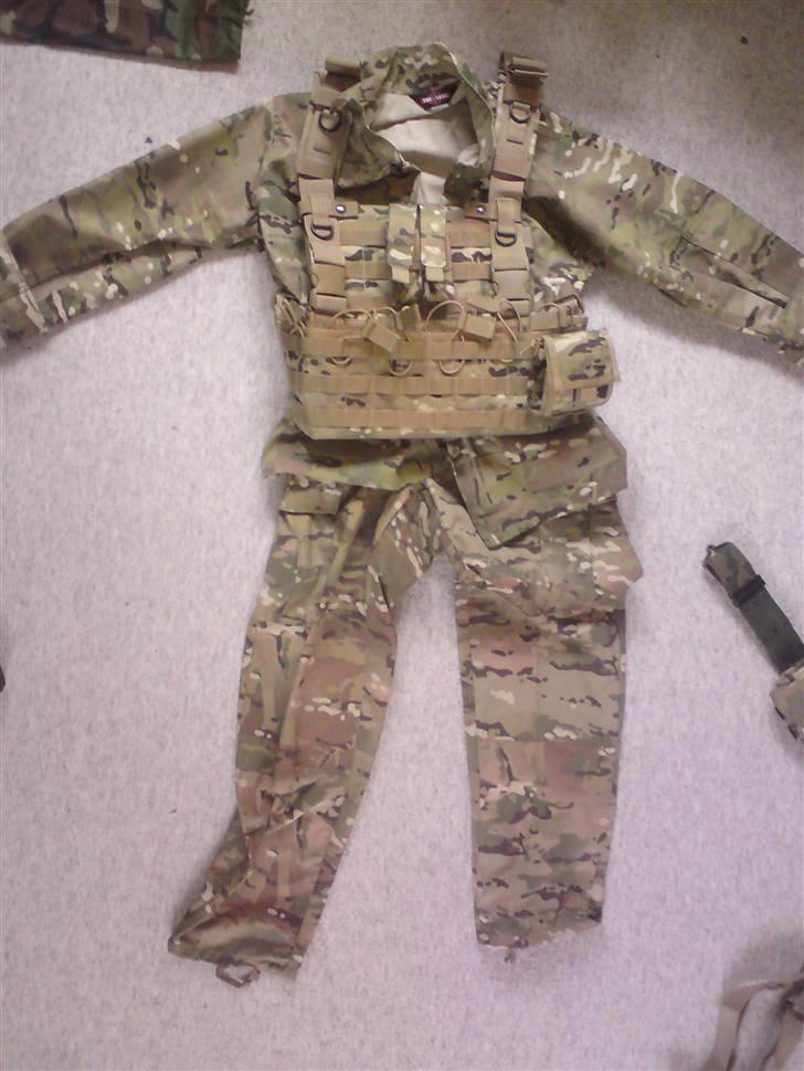 Hardball grejet - Multicam Jakke + Bukser + Full set molle kampvest billede 3
