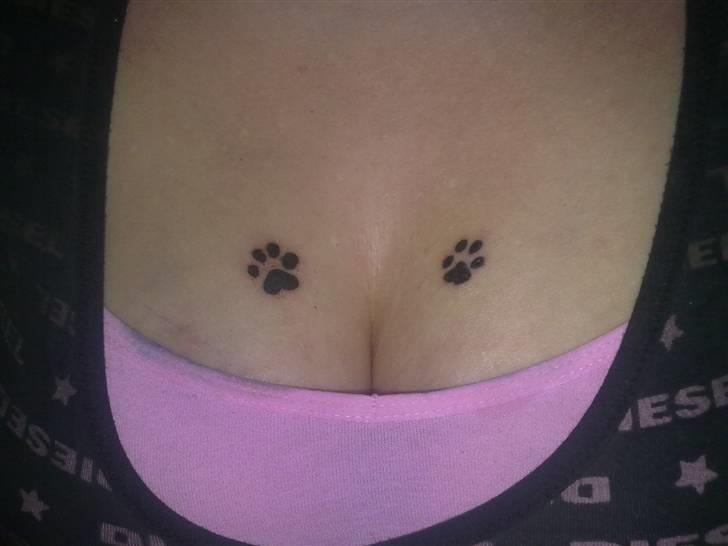 Mine tattoo's og piercinge :D - En kattepote på hver bryst ( ny D. 11 November) billede 4
