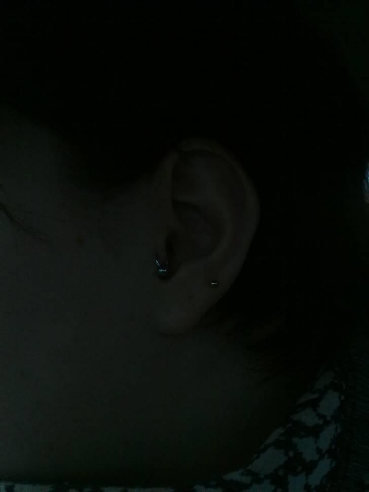 Mine tattoo's og piercinge :D - Tragus venstre billede 8