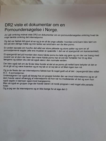DR2 og en prøve.