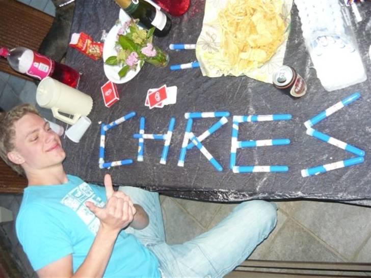 Mand Christian - Jaja, ganske flot, men fik da skrevet "Christian Jørgens..." til sidst, bare ærgeligt vi blev for fulde til at tage billeder af det. billede 17