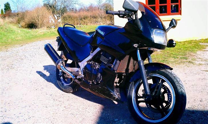 Mand Christian - Min Kawasaki med nye carbon potter ^^ billede 3