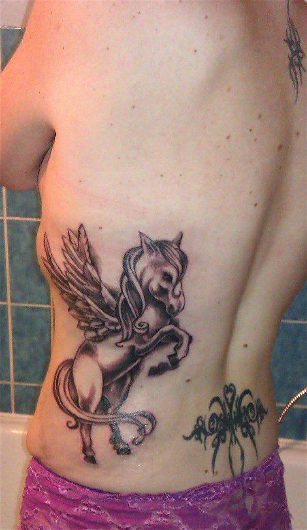 Kvinde Tazz - 9/11-11 begyndelsen af min nyeste tatoo,  den skal laves færdig d 22/12 billede 1