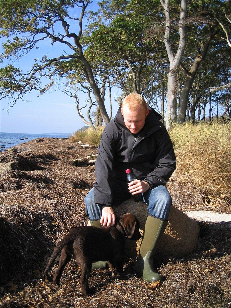 Mand jannik P - mig og min hund luie som hvalp.. billede 5