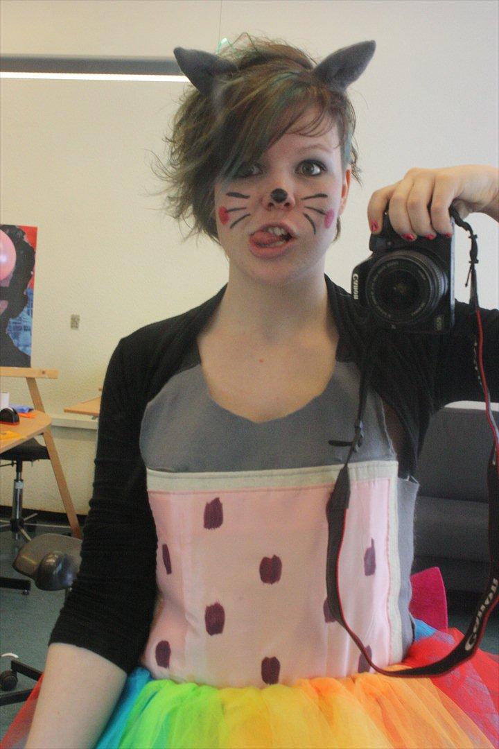 Kvinde Luise <3 - Fastelavn :D Mig som Nyan Cat :D 
Februar '12 billede 15