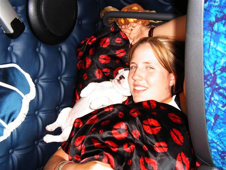 Kvinde Vibber - Putter i lastbilen med kærestens dejlige hund... billede 10