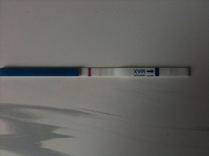 Min graviditet <3 - første test taget den 17 juli .. wee er gravid billede 2