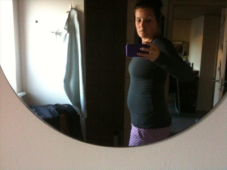 Min graviditet <3 - taget den 10 august. mega oppustet :) billede 9