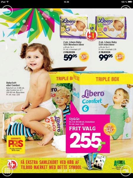 Blære indlæg - min model baby er i Bilka ;)