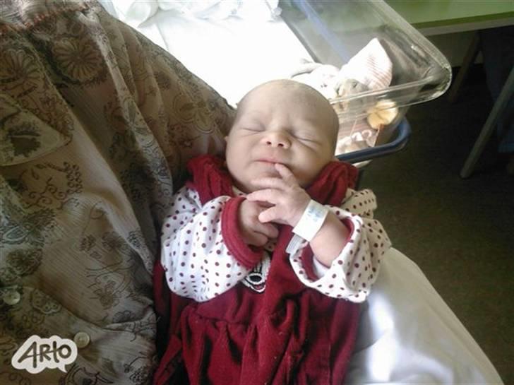 Pige Lærke Nicoline - her er Prinsessen 1 time gammel billede 3