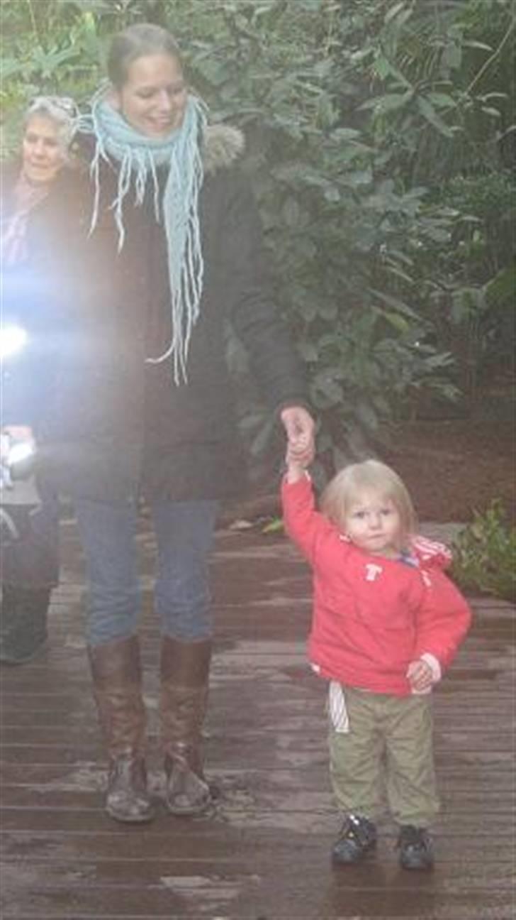 Pige Malika Marie - Med mor i zoologisk have kbh billede 3