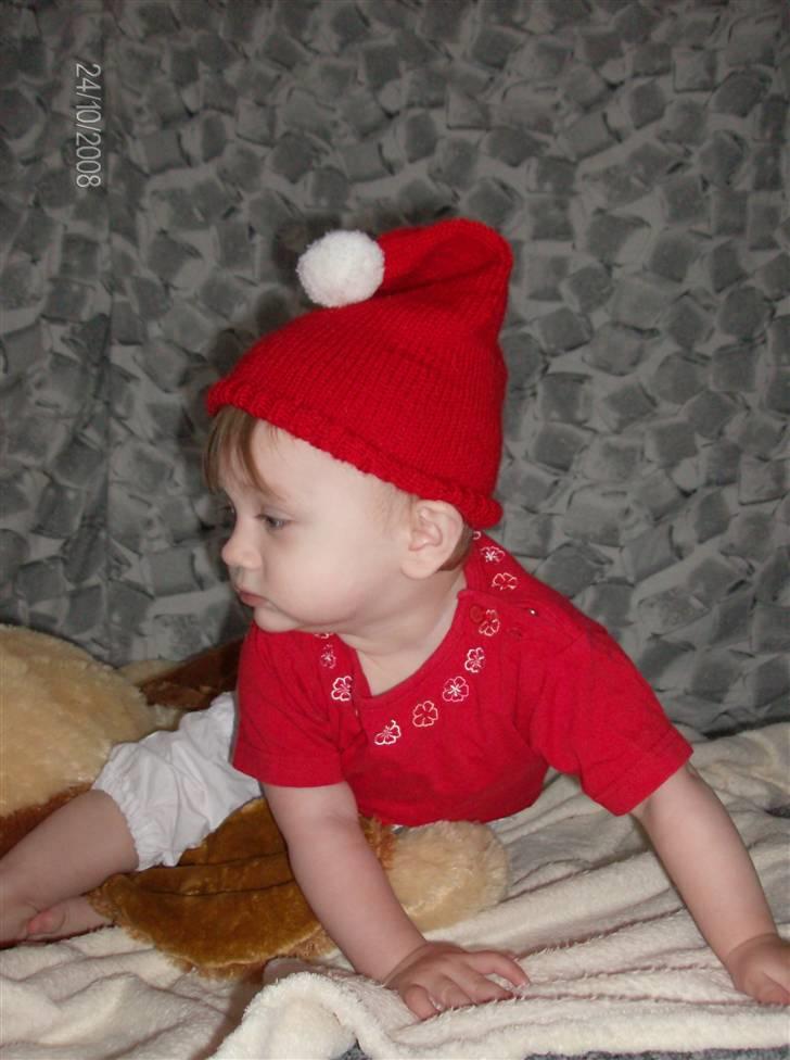 Pige Micha - mor som tager julebilleder..  hos os er det tidligt jul:-) 2008 billede 11
