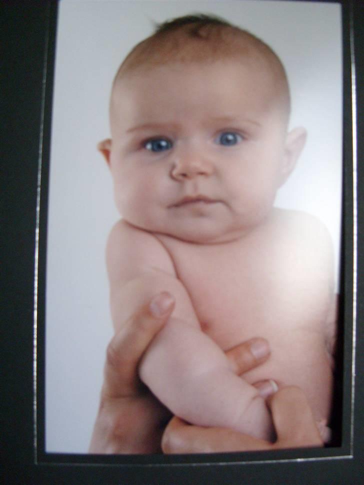 Pige Emilie - Emilie 3 mdr gammel - hos fotografen for første gang billede 1