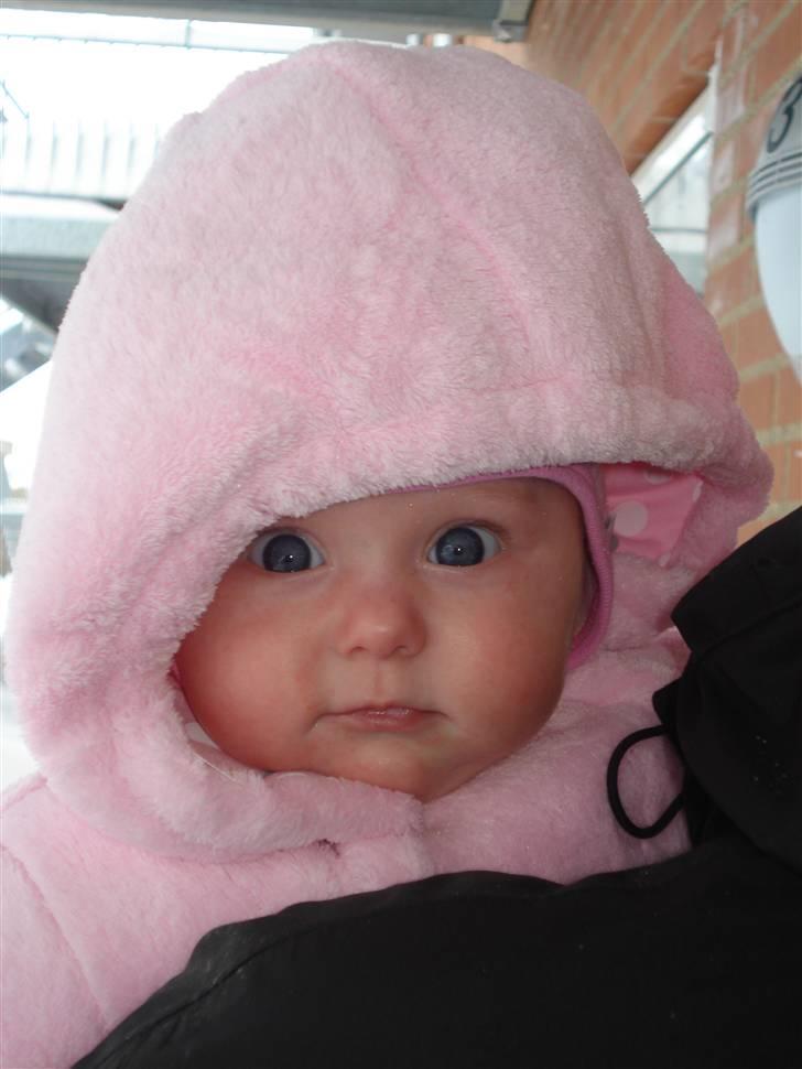 Pige Cecilie Lilje - Ude i sneen sammen med far <3 billede 8