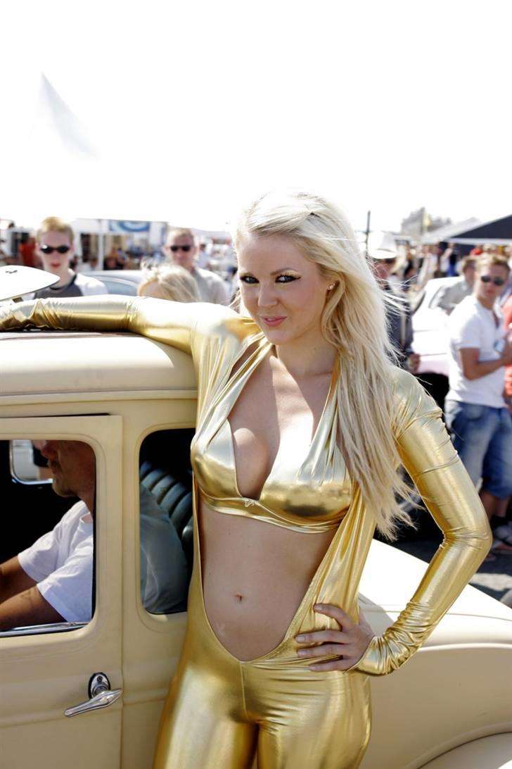 DHB 2008 - Race, brændere osv.  - Guldpige på siden af en hotrod - god stil. billede 19