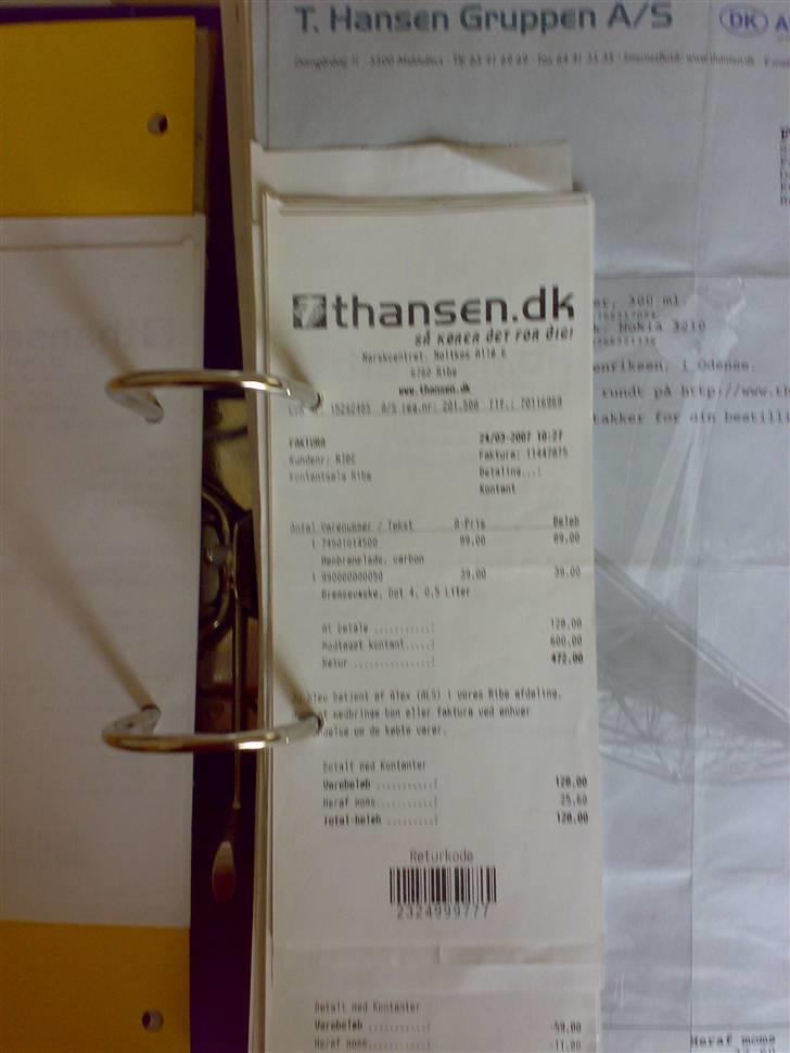 T. Hansen Kvitteringer - En enkelt kvittering mere billede 90