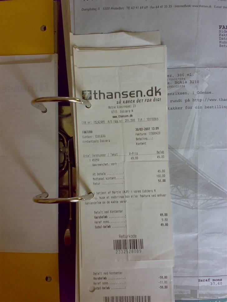 T. Hansen Kvitteringer - En enkelt kvittering mere billede 91
